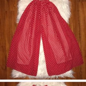 Girls vintage polka dot pants